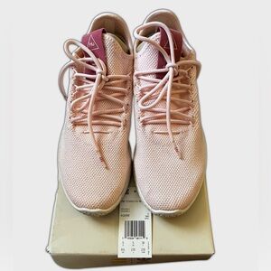 Sold out Pharrell x Adidas icey pink women's tennis shoes in box